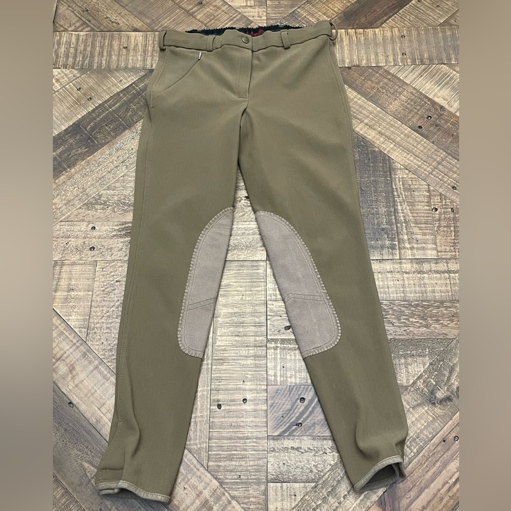 Stylish Khaki Riding Pants for Women